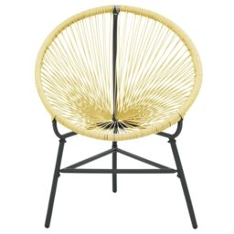 Berkfield Home Garden Acapulco Chair Poly Rattan Beige - thumbnail 3