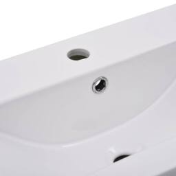 Berkfield Home Elegant Built-in Basin 81x39.5x18.5 cm Ceramic White - thumbnail 6