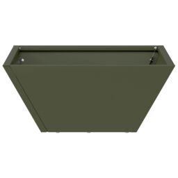 Berkfield Home Garden Bowl Planter Olive Green 35x35x15 cm Steel - Size: 35 x 35 x 15 cm - thumbnail 6
