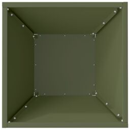 Berkfield Home Garden Bowl Planter Olive Green 35x35x15 cm Steel - Size: 35 x 35 x 15 cm - thumbnail 8