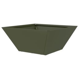 Berkfield Home Garden Bowl Planter Olive Green 35x35x15 cm Steel - Size: 35 x 35 x 15 cm - thumbnail 7
