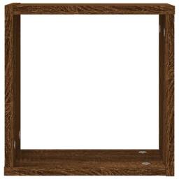 Berkfield Home Wall Cube Shelves 6 pcs Brown Oak 30x15x30 cm - Size: 30 x 15 x 30 cm - thumbnail 6