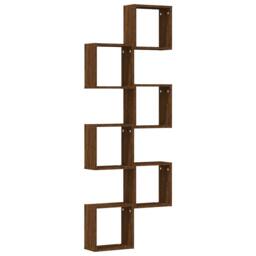 Berkfield Home Wall Cube Shelves 6 pcs Brown Oak 30x15x30 cm - Size: 30 x 15 x 30 cm - thumbnail 4