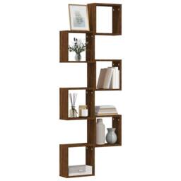 Berkfield Home Wall Cube Shelves 6 pcs Brown Oak 30x15x30 cm - Size: 30 x 15 x 30 cm - thumbnail 2