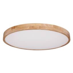 Netlighting Rainer Ceiling Light Wood Look LED Dimmable 3000 6000K Remote Control in Brown - thumbnail 2