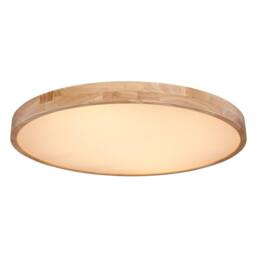 Netlighting Rainer Ceiling Light Wood Look LED Dimmable 3000 6000K Remote Control in Brown - thumbnail 3