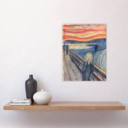 "Artery8 The Scream Iconic Painting Munch Vintage Wall Art Print Poster - Size: W24"" x H32""" - thumbnail 4