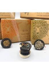 KDMD Banjara Resin Cups - Mayan Myrrh Ethno Tribal Smudge Cups (6) in Black - thumbnail 3