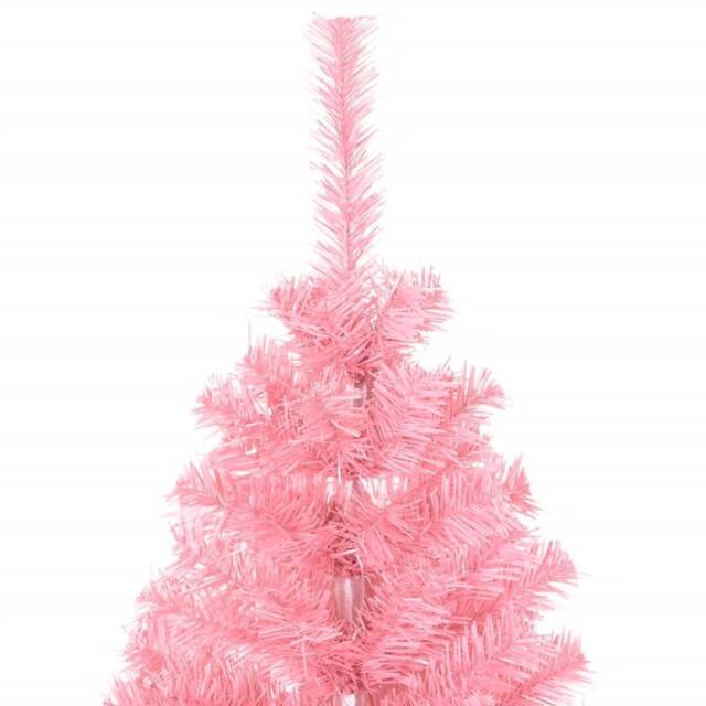 Berkfield Home Beautiful Artificial Christmas Tree with Stand Pink 150 cm PVC - image 1