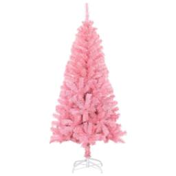 Berkfield Home Beautiful Artificial Christmas Tree with Stand Pink 150 cm PVC - thumbnail 3