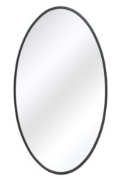 "MirrorOutlet Black Metal Framed Oval Wall Mirror 79"" X 44"" (200 x 112CM) - Size: 1 Pack" - thumbnail 6