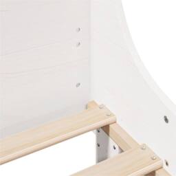Berkfield Home Beautiful Bed Frame without Mattress White 180x200 cm Super King - thumbnail 7