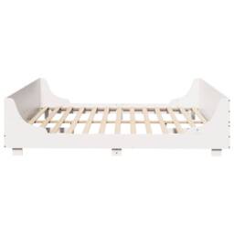Berkfield Home Beautiful Bed Frame without Mattress White 180x200 cm Super King - thumbnail 5