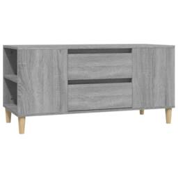 Berkfield Home TV Cabinet Grey Sonoma 102x44.5x50 cm Engineered Wood - thumbnail 3