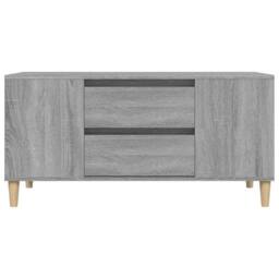 Berkfield Home TV Cabinet Grey Sonoma 102x44.5x50 cm Engineered Wood - thumbnail 7