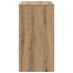 Berkfield Home Writing Desk Artisan Oak Engineered Wood Medium Durable in Brown - thumbnail 5
