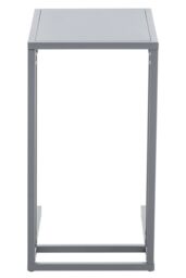 Orsina Sleek Grey Metal Side Table, Modern Design Bedside Table For Bedroom, Functional Livingroom Sidetable - thumbnail 3