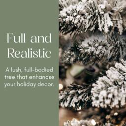 Pelle & Sol 6ft Snow Tipped Flocked Christmas Tree with Snowy 700 Tips in White - Size: 5ft - thumbnail 6