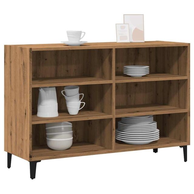 Berkfield Home Sideboard Artisan Oak 103.5x35x70 cm Engineered Wood in Brown - image 1