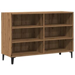 Berkfield Home Sideboard Artisan Oak 103.5x35x70 cm Engineered Wood in Brown - thumbnail 2