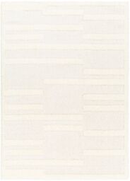 Livabliss Rodos-Modern Beige White Soft Plush Pile Living Bedroom Rug - Size: 160 cm x 215 cm - thumbnail 2
