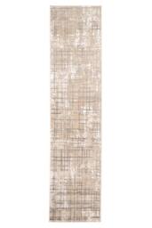 Kukoon Grey Striped Beige Abstract Soft Pile Living Room Area Rug - Size: 80 cm x 150 cm - thumbnail 8