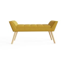 GFW Milan Ottoman Storage Bench in Mustard - thumbnail 4