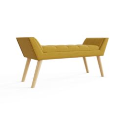 GFW Milan Ottoman Storage Bench in Mustard - thumbnail 5