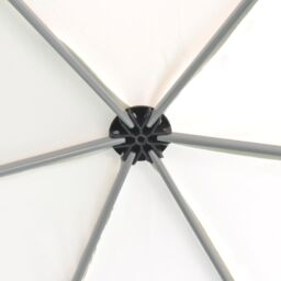 Berkfield Home Hexagonal Pop-Up Marquee with 6 Sidewalls Cream White 3.6x3.1 m in Beige - thumbnail 6