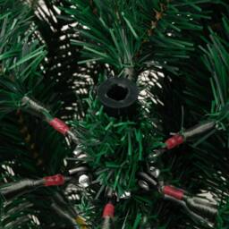 Berkfield Home Beautiful Artificial Hinged Christmas Tree with Cones & Berries in Green - thumbnail 7