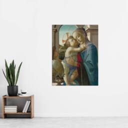 "Artery8 Virgin & Child an Angel Botticelli Vintage Wall Art Print Poster - Size: W12"" x H16""" - thumbnail 4