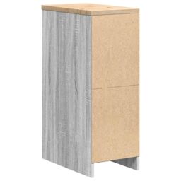 Berkfield Home Garage Storage Cabinet Grey Sonoma 30x51x85 cm Solid Wood Pine - Size: 30 x 51 x 85 cm - thumbnail 8