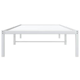 Berkfield Home Metal Bed Frame without Mattress White 90x190cm - Size: 90x190 cm - thumbnail 5