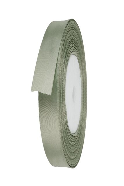 Neel Blue Double Sided Satin Polyester Ribbon Roll, 6mm x 25 Metres in Pale Green - image 1