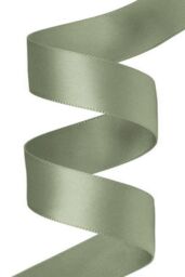 Neel Blue Double Sided Satin Polyester Ribbon Roll, 6mm x 25 Metres in Pale Green - thumbnail 3
