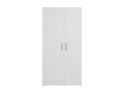Vente-unique Utility Room Storage - Light Natural & White - W92 X H184 Cm in Light Oak - thumbnail 4