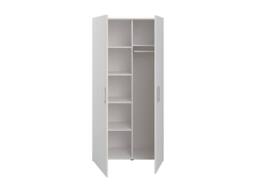 Vente-unique Utility Room Storage - Light Natural & White - W92 X H184 Cm in Light Oak - thumbnail 7