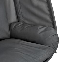 LIVIVO Hanging Swing Chair with Foldable Design in Grey - thumbnail 4