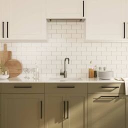 Berkfield Home Cabinet Handles 5 pcs Black 224 mm Stainless Steel - thumbnail 4