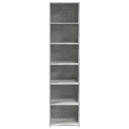 Berkfield Home Highboard Concrete Grey 45x41x185 cm Engineered Wood - Size: 45 x 41 x 185 cm - thumbnail 4