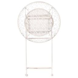 Wyld and Coco Provencal Beige Iron Round Bar Table for 2 - thumbnail 5