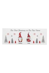 Personalised Memento Company Personalised Gonk Family Mantle Christmas Decoration in White - thumbnail 1