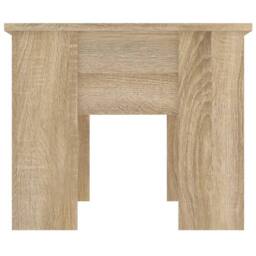 Berkfield Home Coffee Table Sonoma Oak 79x49x41 cm Engineered Wood in Brown - Size: 79 x 49 x 41 cm - thumbnail 4