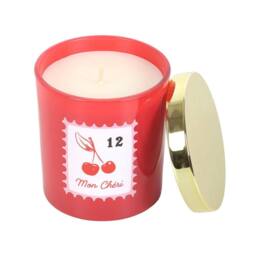 Something Different Mon Cheri Cherry Blossom Scented Candle in Red