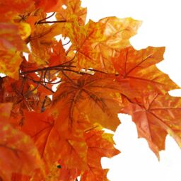 Leaf 125cm Extra Large Artificial Autumn Maple Acer Tree in Orange - thumbnail 7