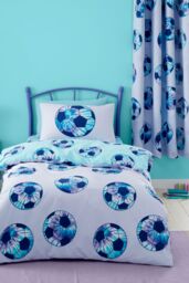 Catherine Lansfield 'Tie Dye Football' Reversible Duvet Cover Set in Lilac - Size: Double - thumbnail 1