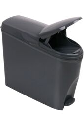 ProKleen Grey Pedal Operated Toilet Sanitary Bin 2 x 20 Litre Capacity - thumbnail 2