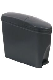 ProKleen Grey Pedal Operated Toilet Sanitary Bin 2 x 20 Litre Capacity - thumbnail 3