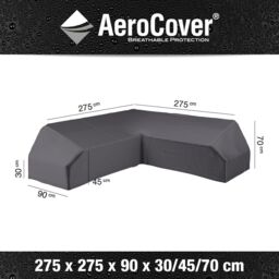 Ruma AeroCover Platform L-Shaped Sofa W275xW275xD90xH70cm in Dark Grey - Size: 1 Pack - thumbnail 2