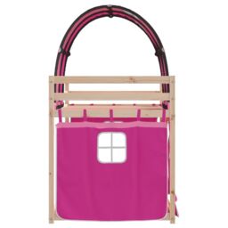 Berkfield Home Bunk Bed without Mattress Pink 80x200 cm Solid Wood Pine - thumbnail 6